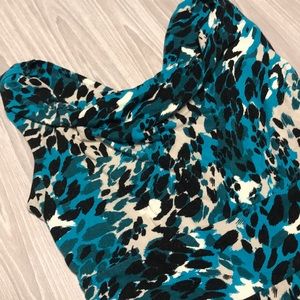 Teal and green dress